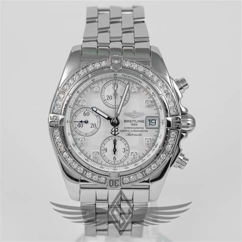 breitling cockpit diamond bezel|breitling watches with diamond bezel.